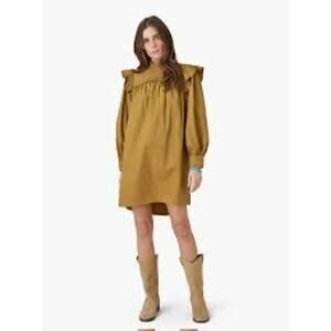 Xirena brown mini Nyla Dress in Khaki Gold size L